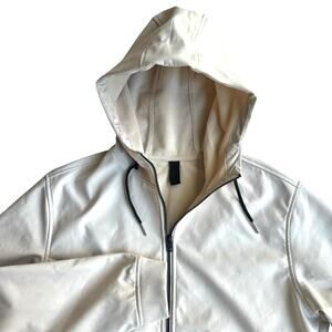 Jack & Jones Cream Softshell Hoodie Jacket Clean Minimal Luxe Look XL
